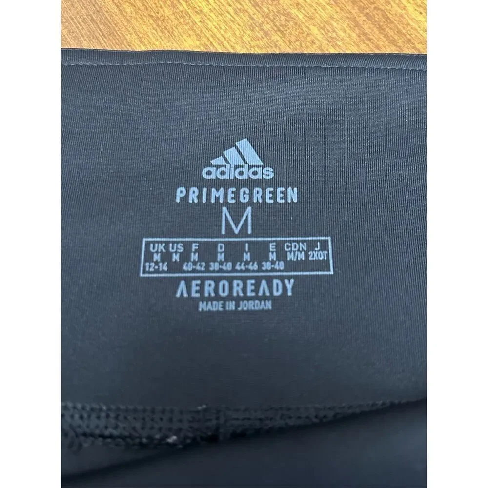 Adidas Primegreen Aeroready Women's 3-Stripe Biker Shorts Size M Black NWOT